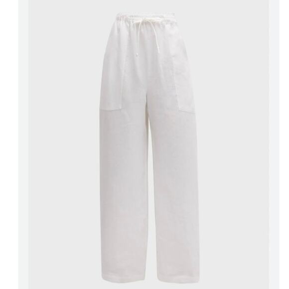 Eskandar Pants - NWT Eskandar Patch-Pocket Straight-Leg Drawstring Trousers